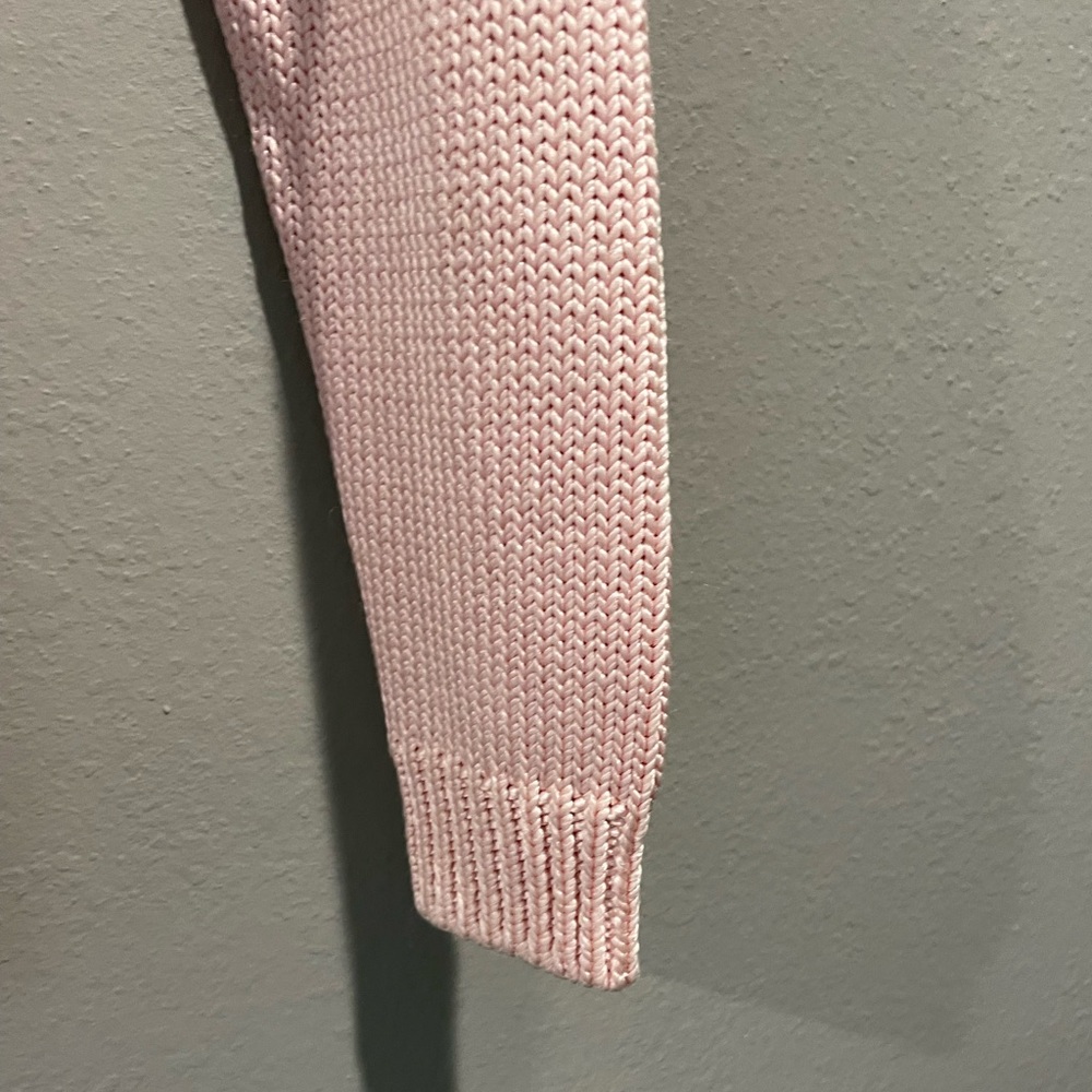 Ralph Lauren Black Label Pale pink silk wrap sweater small - Picture 3 of 6